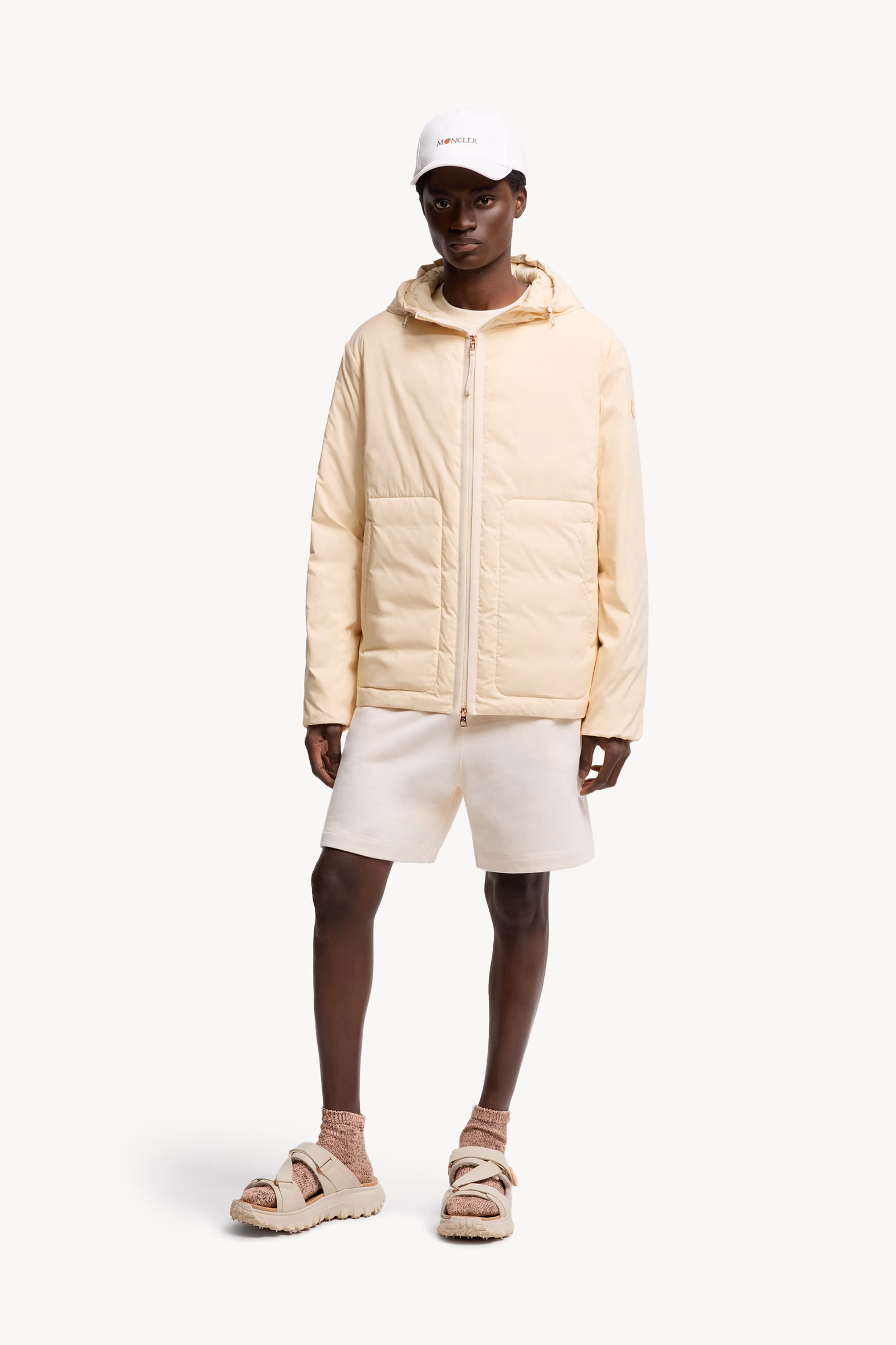 Moncler x Gilga Farm Designed by Donald Glover Cotton Shorts Men White Ivory Moncler 0